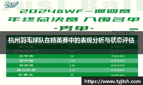杭州羽毛球队在精英赛中的表现分析与状态评估